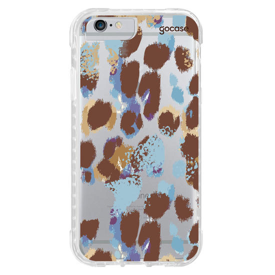 Capinha para celular  Oncinha Marrom e Azul