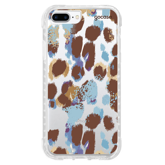 Capinha para celular  Oncinha Marrom e Azul