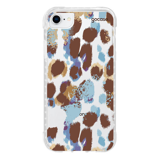 Capinha para celular  Oncinha Marrom e Azul