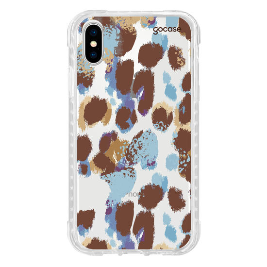 Capinha para celular  Oncinha Marrom e Azul