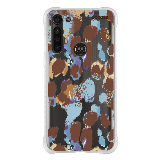 Capinha para celular  Oncinha Marrom e Azul
