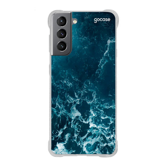 Capinha para celular Ondas do Oceano Manuscrita