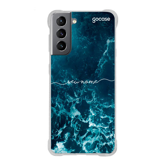 Capinha para celular Ondas do Oceano Manuscrita Capinha para celular Ondas do Oceano Manuscrita