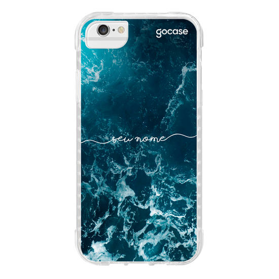Capinha para celular Ondas do Oceano Manuscrita
