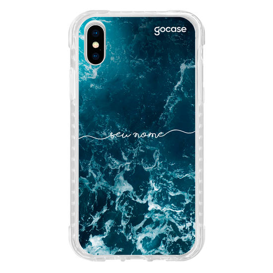 Capinha para celular Ondas do Oceano Manuscrita