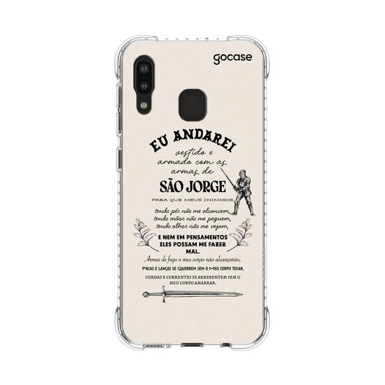 Capinha para celular Oração para São Jorge