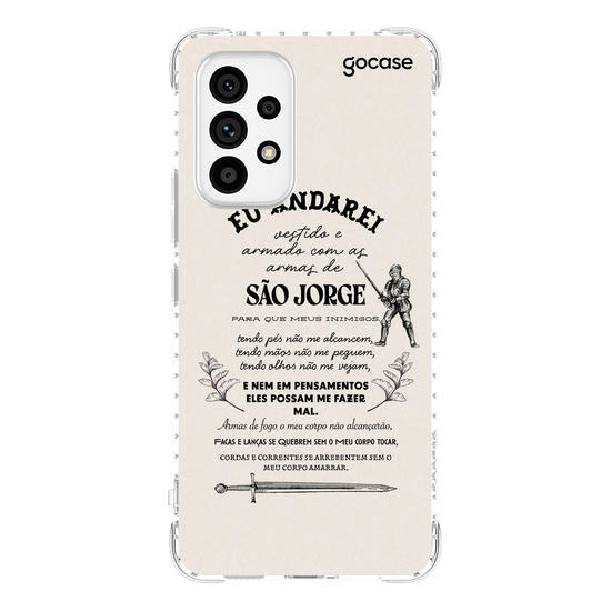 Capinha para celular Oração para São Jorge