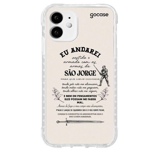 Capinha para celular Oração para São Jorge