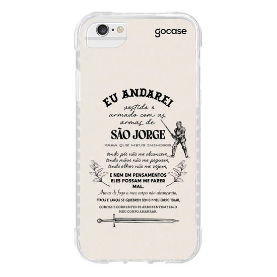 Capinha para celular Oração para São Jorge
