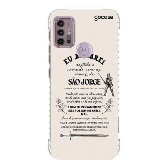 Capinha para celular Oração para São Jorge