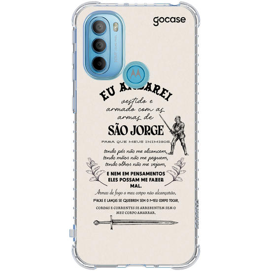 Capinha para celular Oração para São Jorge