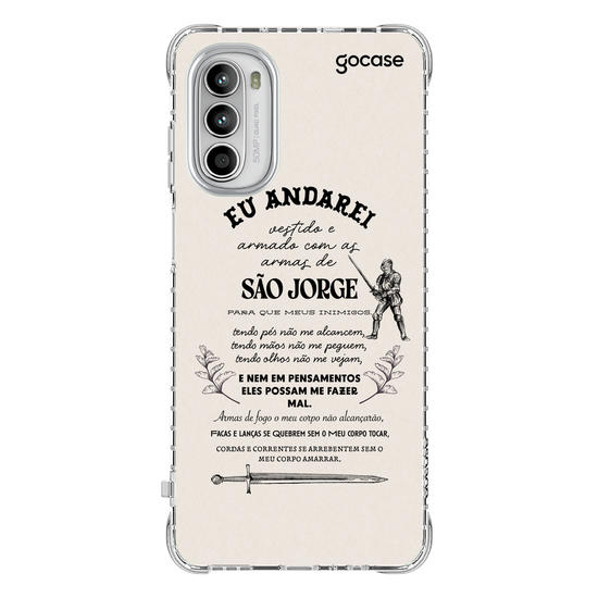 Capinha para celular Oração para São Jorge