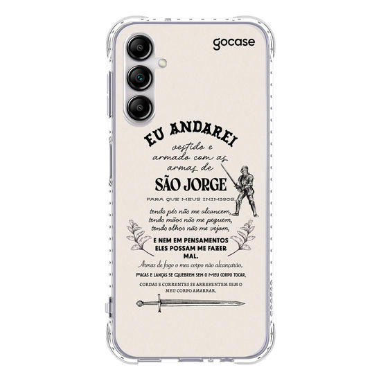 Capinha para celular Oração para São Jorge