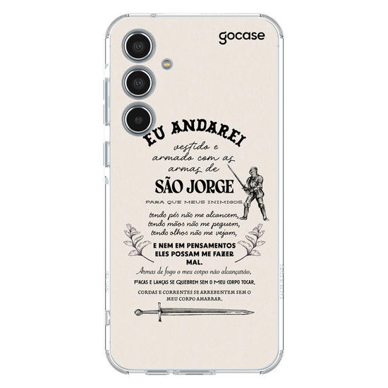 Capinha para celular Oração para São Jorge