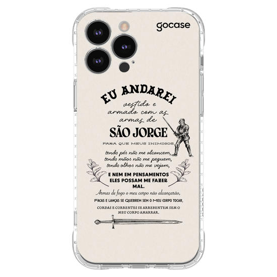 Capinha para celular Oração para São Jorge