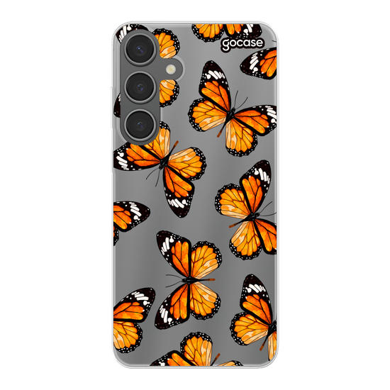Orange Butterflies Phone Case