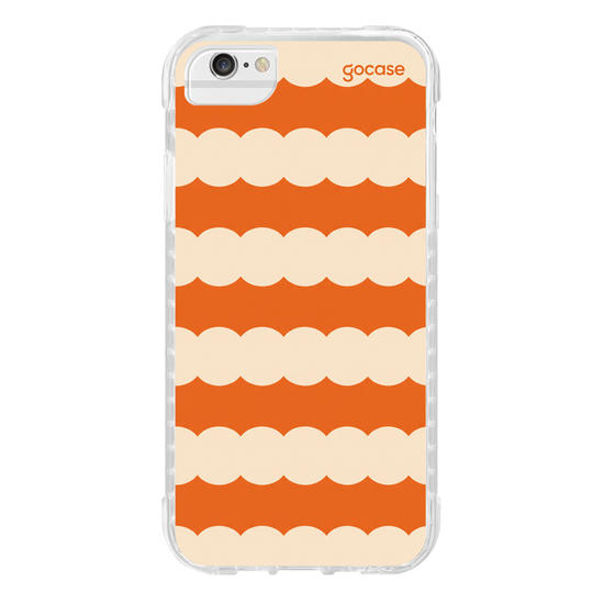 Capinha para celular  Orange Funky Stripes