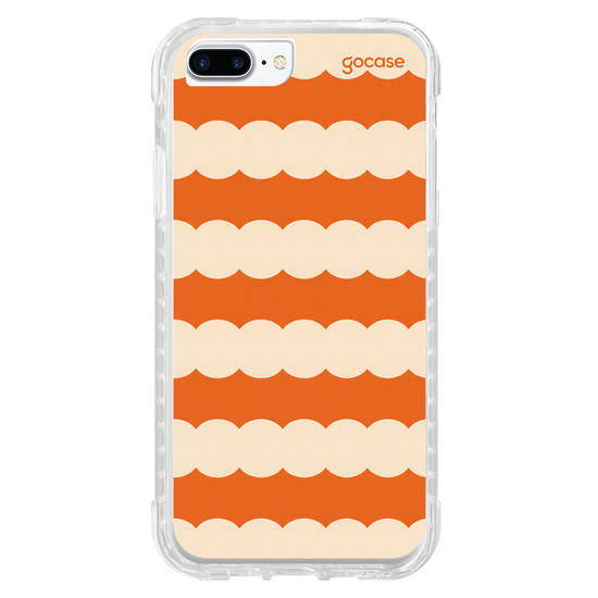 Capinha para celular  Orange Funky Stripes