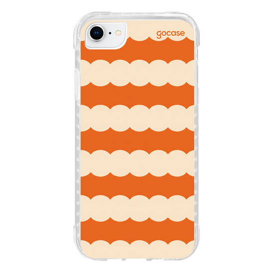 Capinha para celular  Orange Funky Stripes