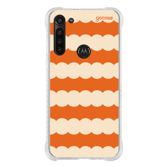 Capinha para celular  Orange Funky Stripes