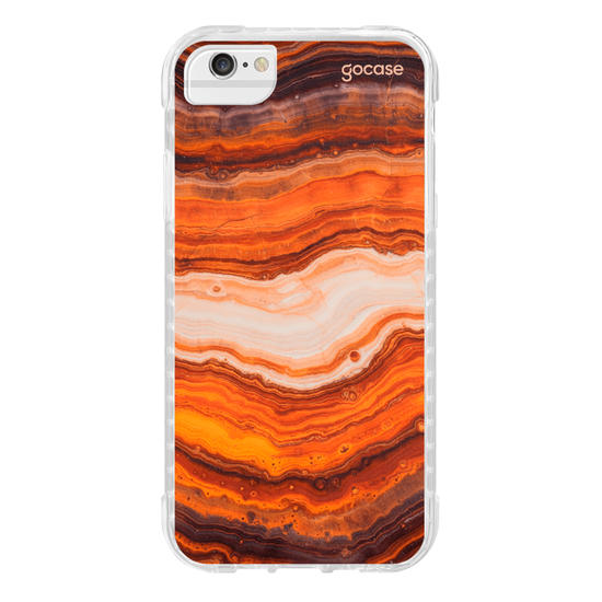 Capinha para celular  Orange Marble