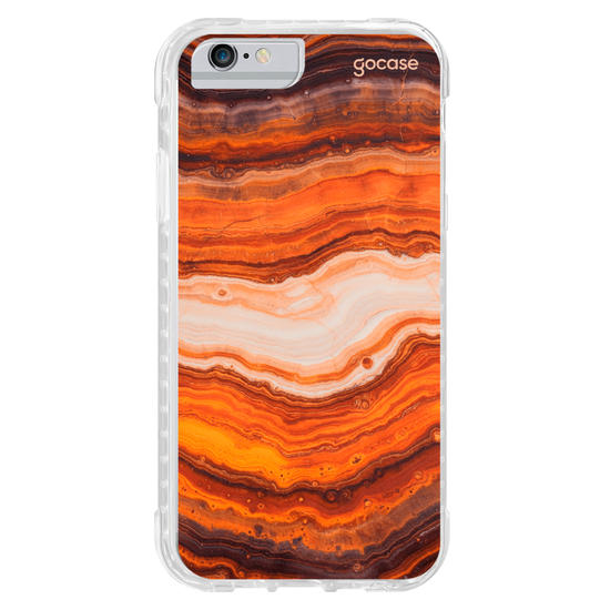 Capinha para celular  Orange Marble