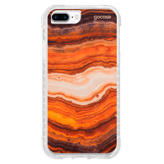 Capinha para celular  Orange Marble