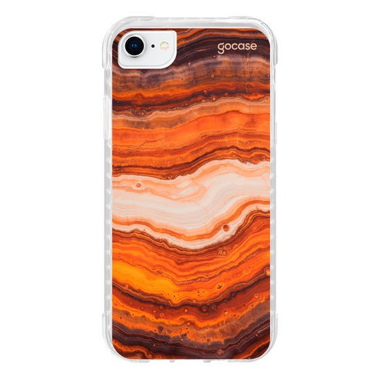 Capinha para celular  Orange Marble