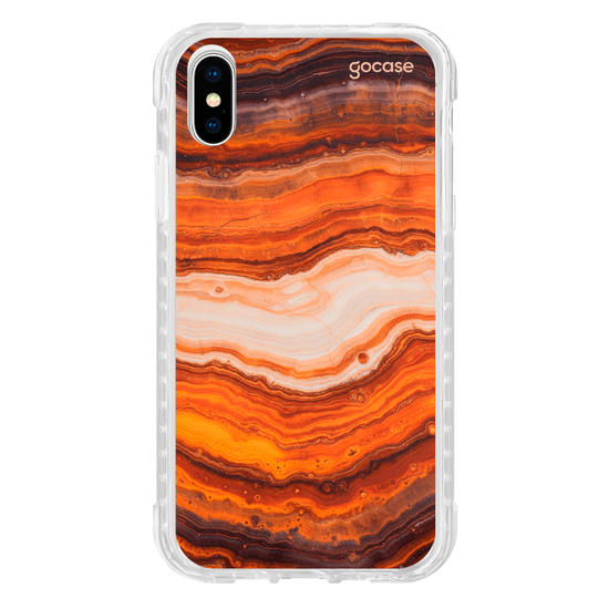 Capinha para celular  Orange Marble
