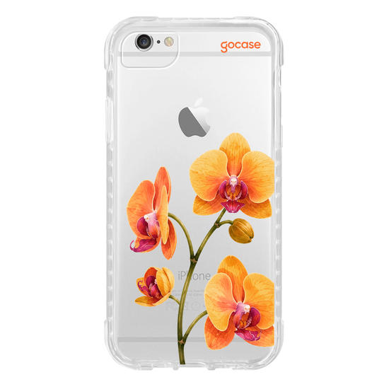 Capinha para celular  Orange Orchids
