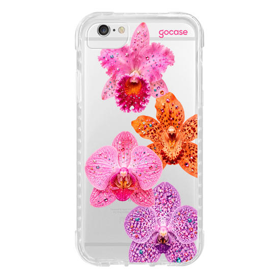 Capinha para celular  Orquídeas Gems