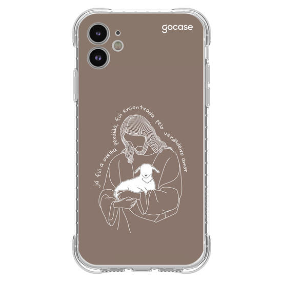 Capinha para celular  Ovelha Perdida Jesus Lineart