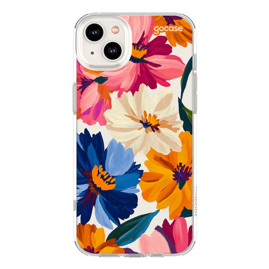 Capinha para celular  Paint Flowers Pattern