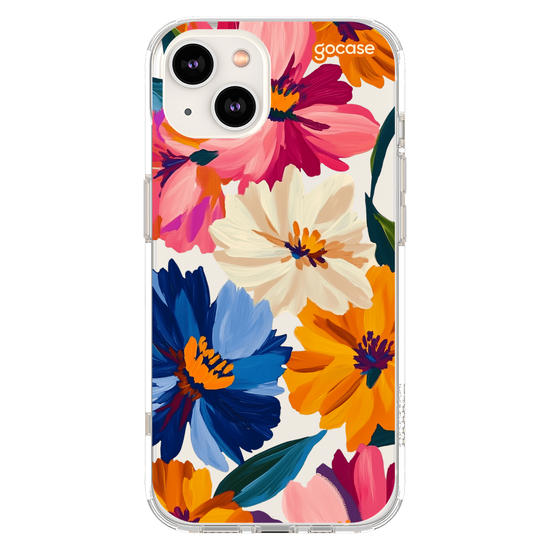 Capinha para celular  Paint Flowers Pattern