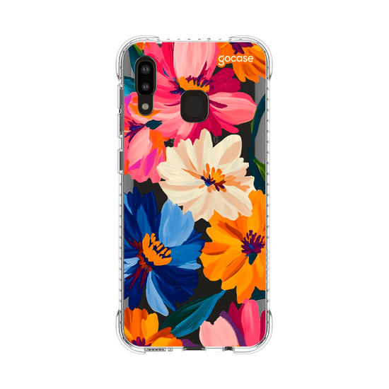 Capinha para celular  Paint Flowers Pattern