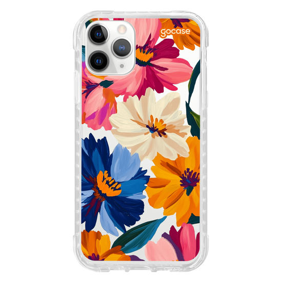 Capinha para celular  Paint Flowers Pattern