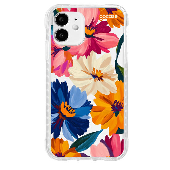 Capinha para celular  Paint Flowers Pattern