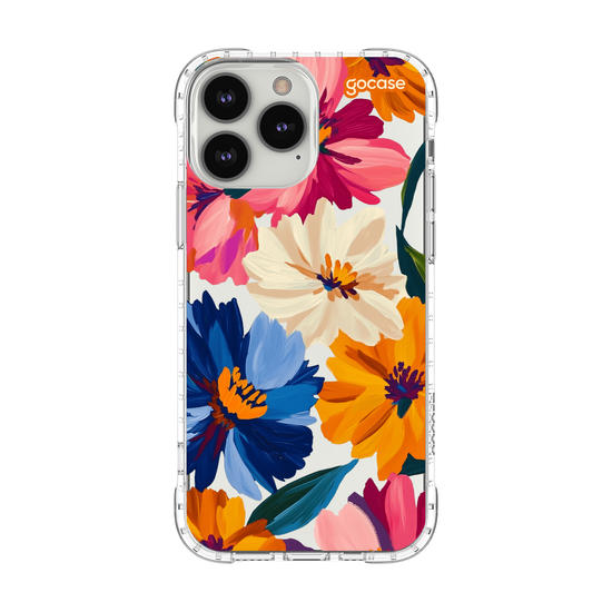 Capinha para celular  Paint Flowers Pattern