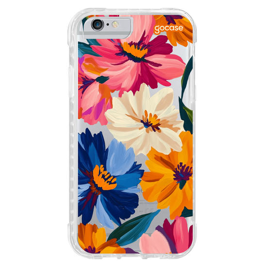 Capinha para celular  Paint Flowers Pattern