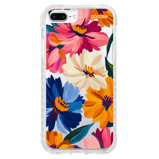 Capinha para celular  Paint Flowers Pattern