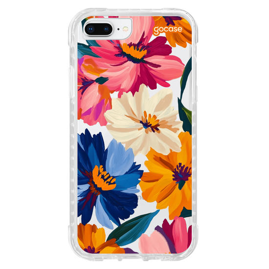 Capinha para celular  Paint Flowers Pattern