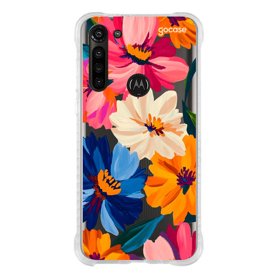 Capinha para celular  Paint Flowers Pattern