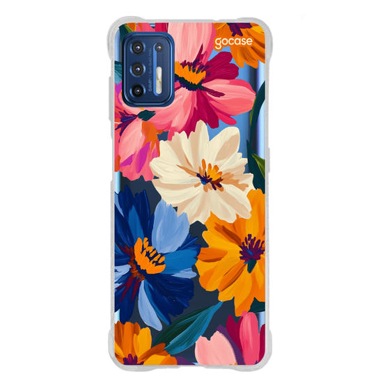 Capinha para celular  Paint Flowers Pattern