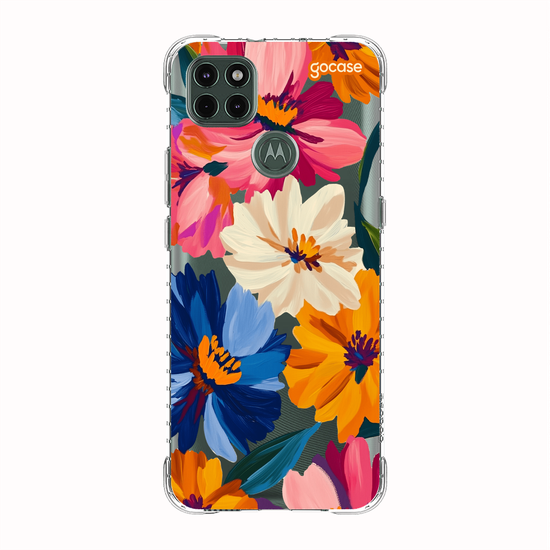 Capinha para celular  Paint Flowers Pattern