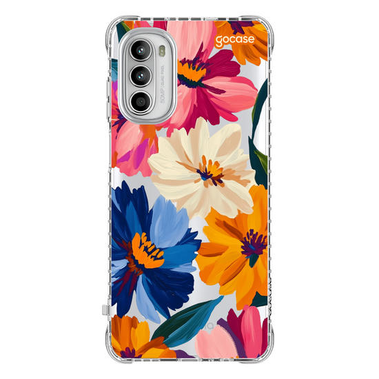 Capinha para celular  Paint Flowers Pattern