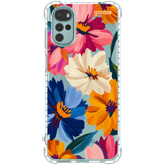 Capinha para celular  Paint Flowers Pattern