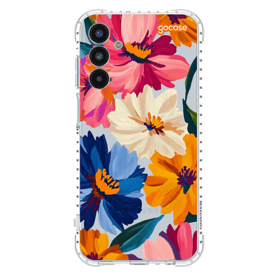 Capinha para celular  Paint Flowers Pattern
