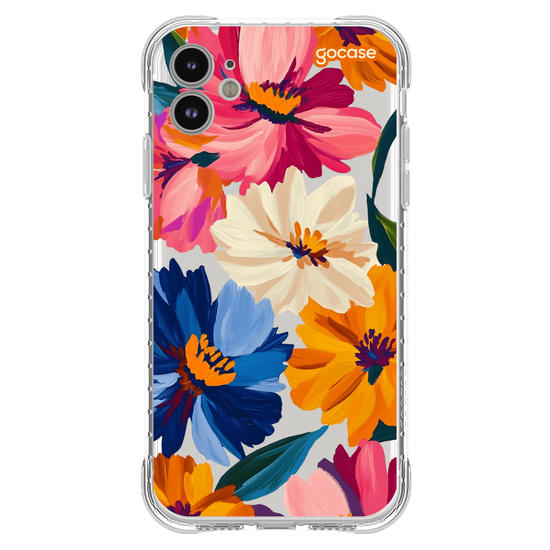 Capinha para celular  Paint Flowers Pattern