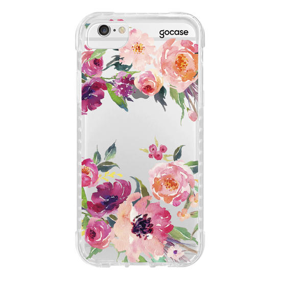 Capinha para celular Aquarela em Flor