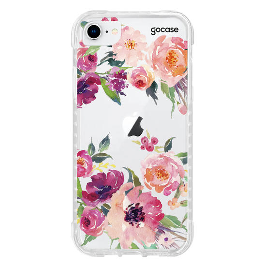 Capinha para celular Aquarela em Flor